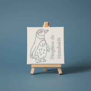Atril + Lienzo Pinguino