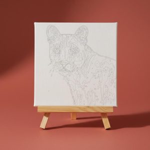 Atril + Lienzo Tigre