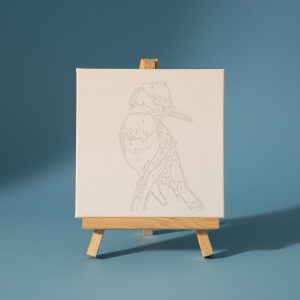 Atril + Lienzo Martín Pescador